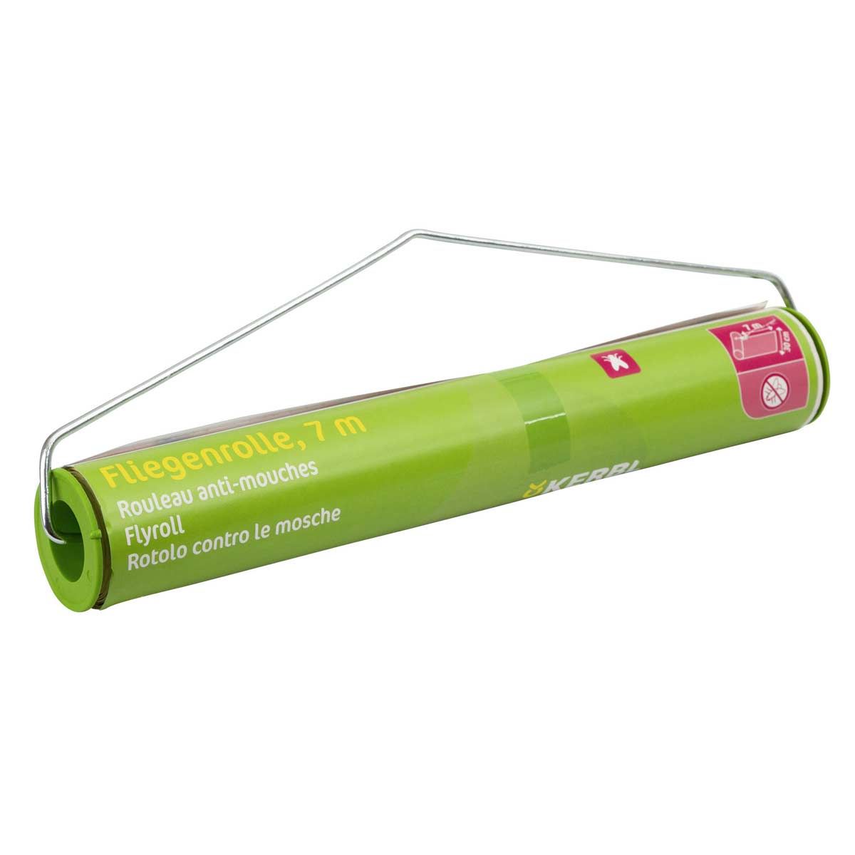 Stall-Fliegenrolle mit Halter 7 m