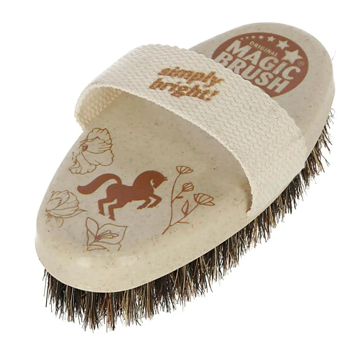 Brosse Magic Brush pour chevaux water lily