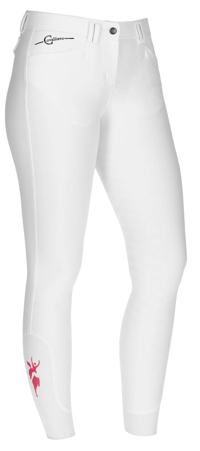Pantalon d'équitation Covalliero Janne x PinkRibbon Fullgrip, fond intégral, taille 40