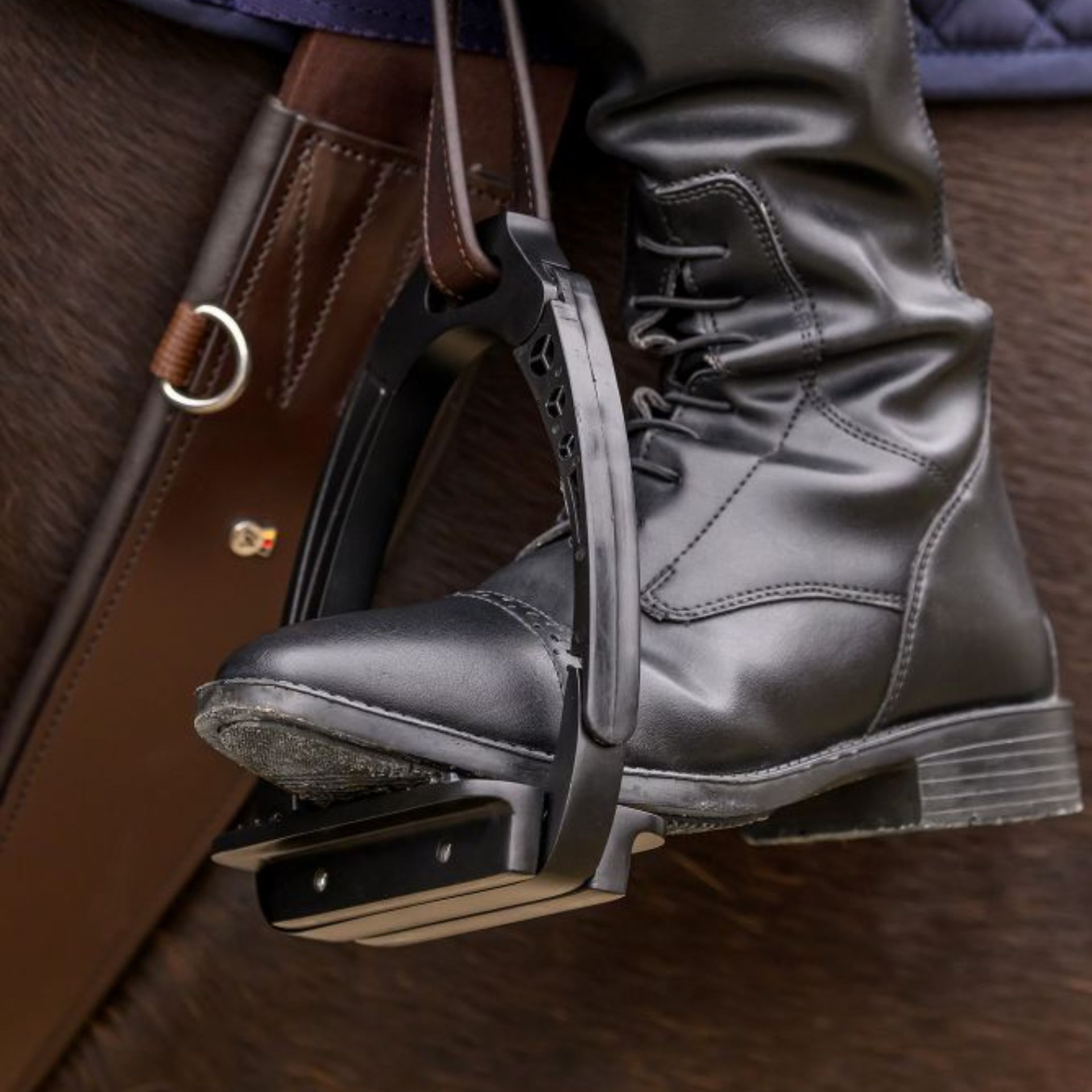 boots, leather, black, ankle, studded-boot