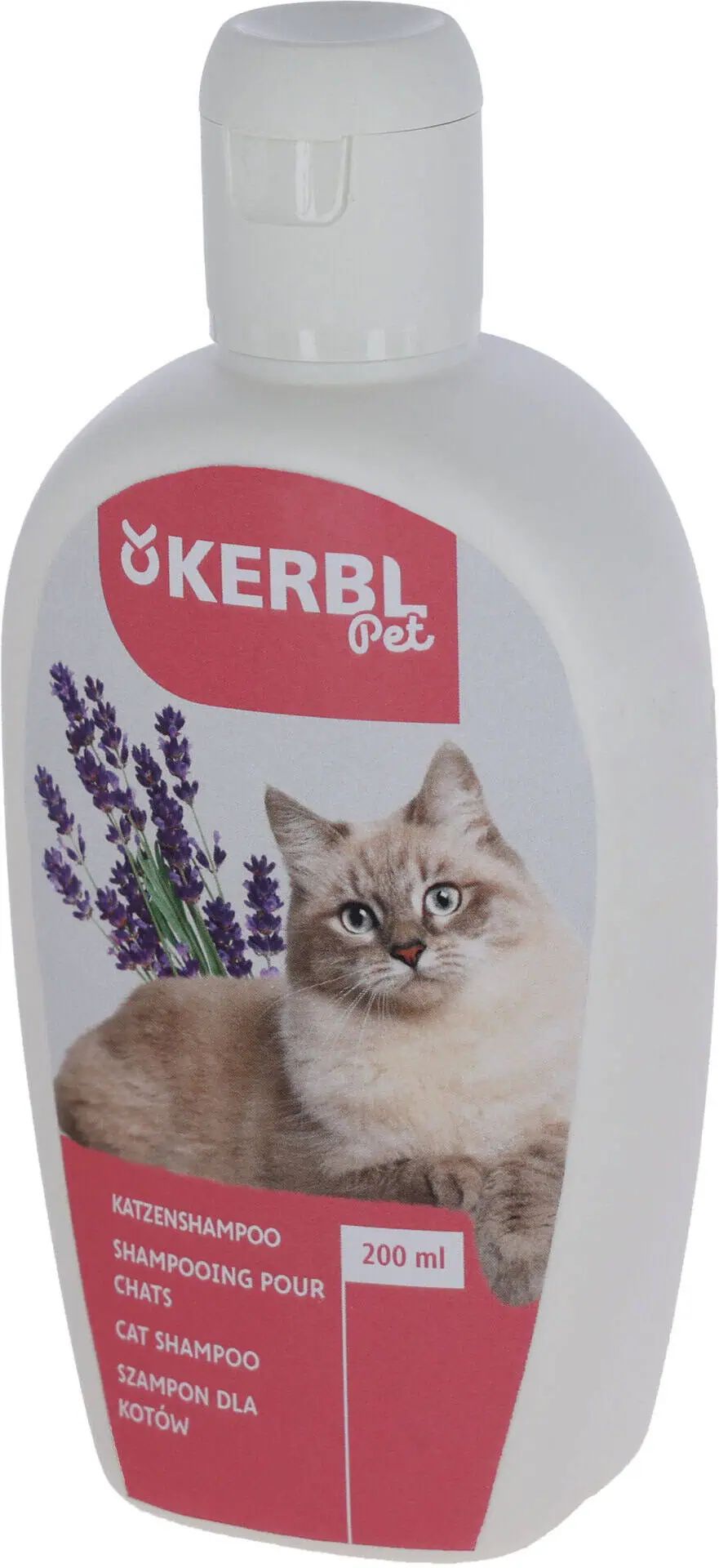 Kerbl Pet Cat Shampoo with Lavender Blossom Water & Mango Scent, 200 ml