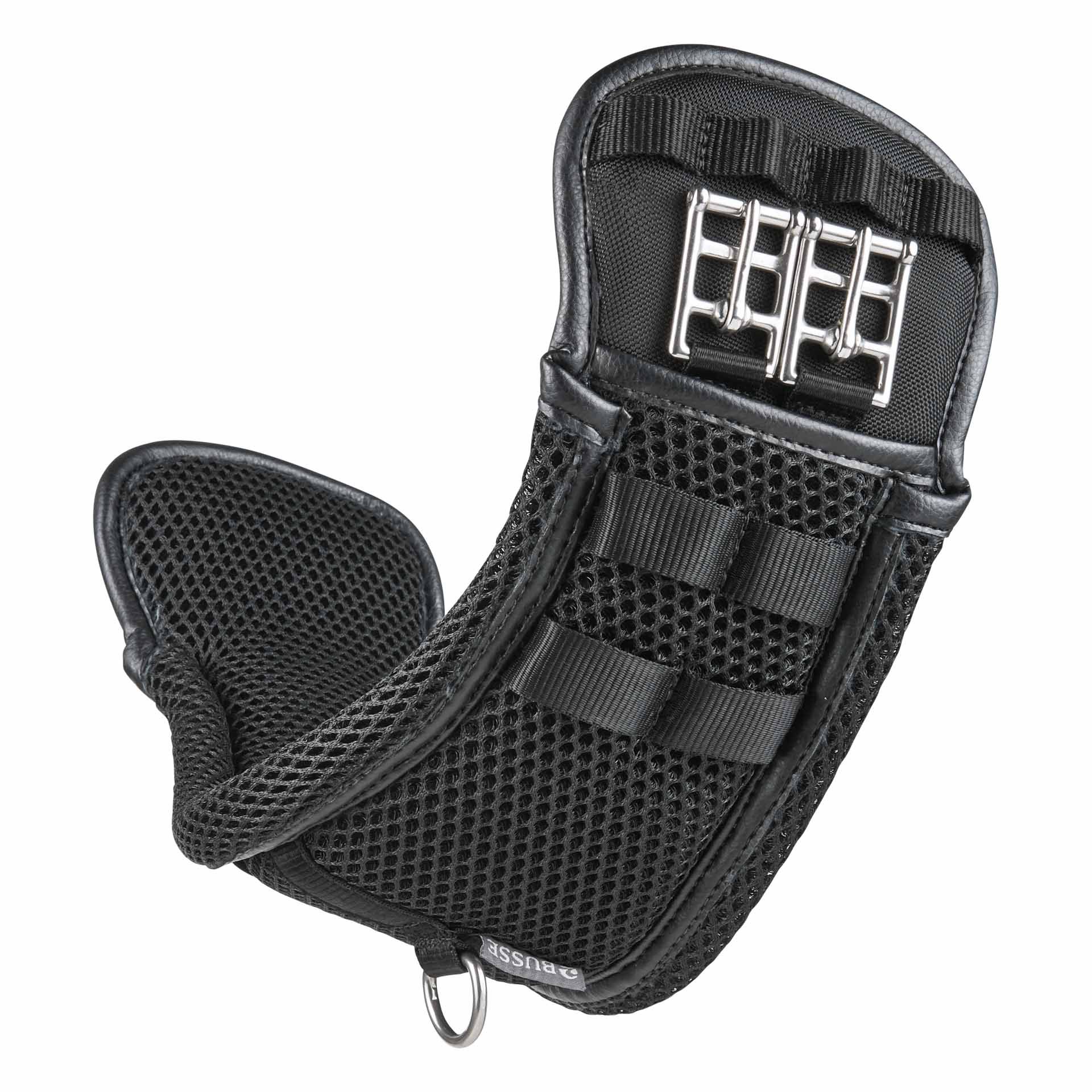 BUSSE Nyeregöv 3D AIR EFFECT-CURVED-DR D, hold alakú rövid heveder, oldalnézet