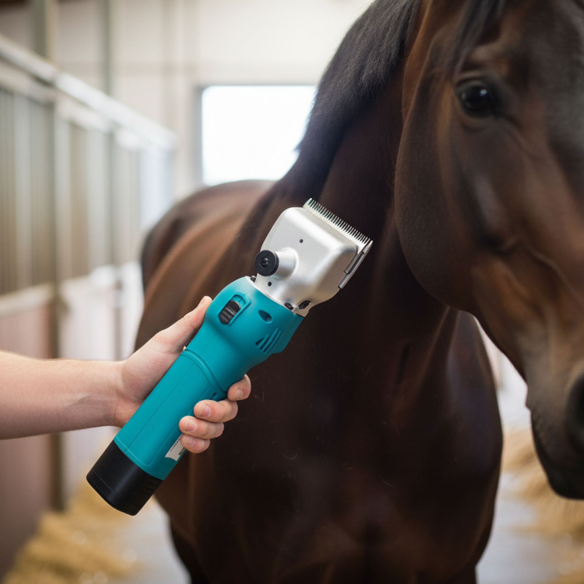 Tondeuse pour chevaux Agrarzone PowerCut, sans fil à 2 batteries