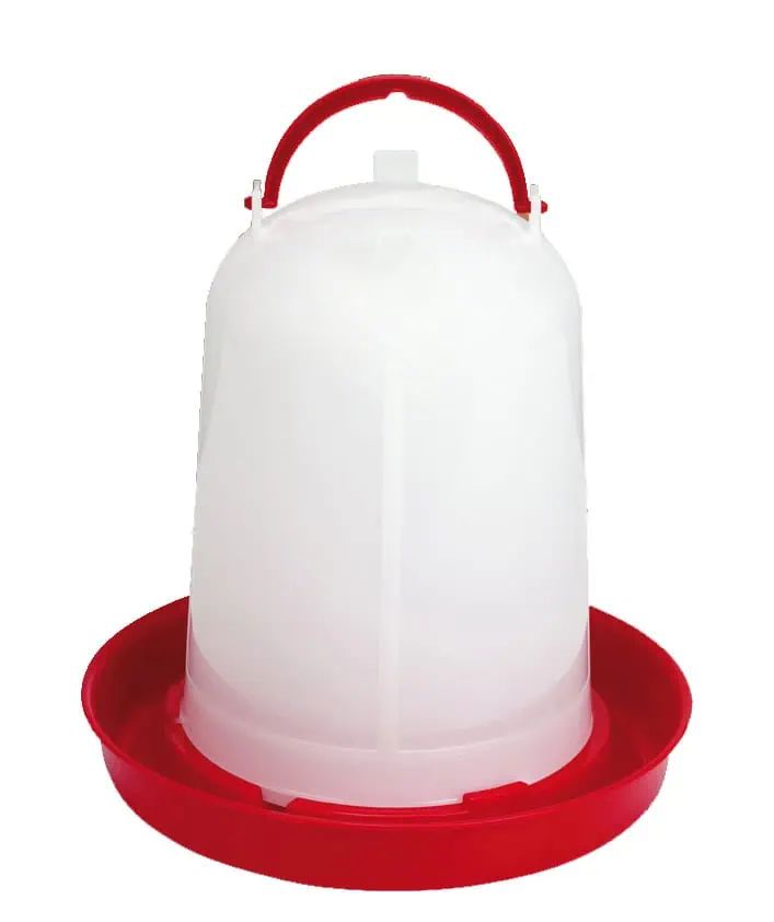Abreuvoir pour poules Eco 5 L, rouge