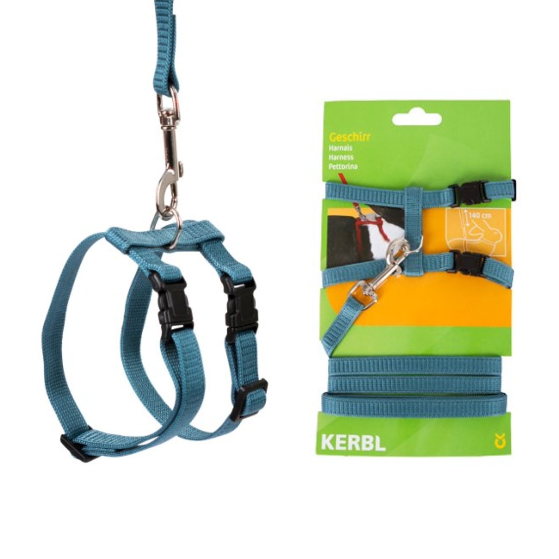 Kerbl Rabbit Harness with Lead, 140 cm, Adjustable, what's included