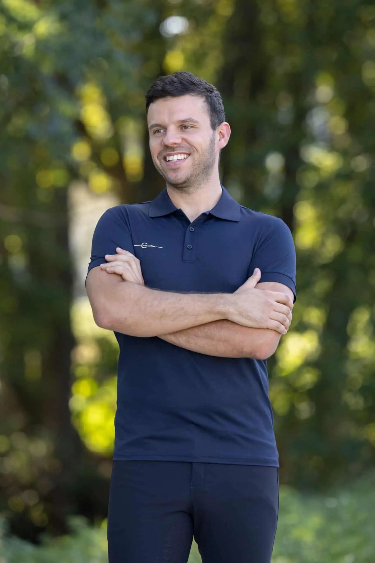 Covalliero Men's Polo Shirt, Breathable, Close-Fitting Cut, front view