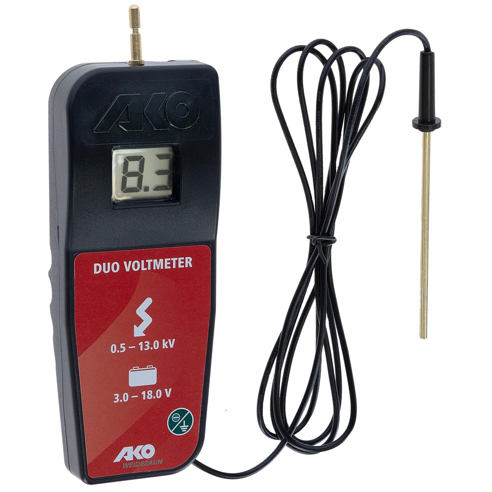 Ako Digital Voltmeter inkl. Spannung Batterie Akku 9V / 12V