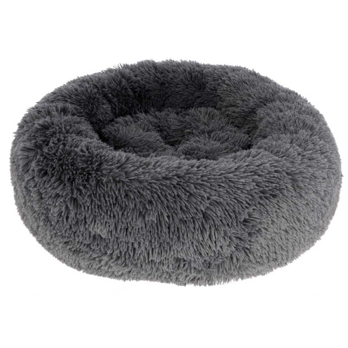 Kerbl Coussin câlin Fluffy pour chiens & chats, gris, 76 x 19 cm