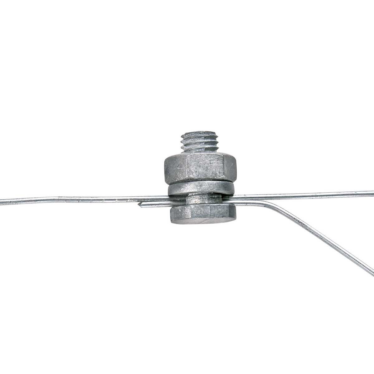 AKO Pince de connexion pour fil de clôture galvanisée, lot de 10
