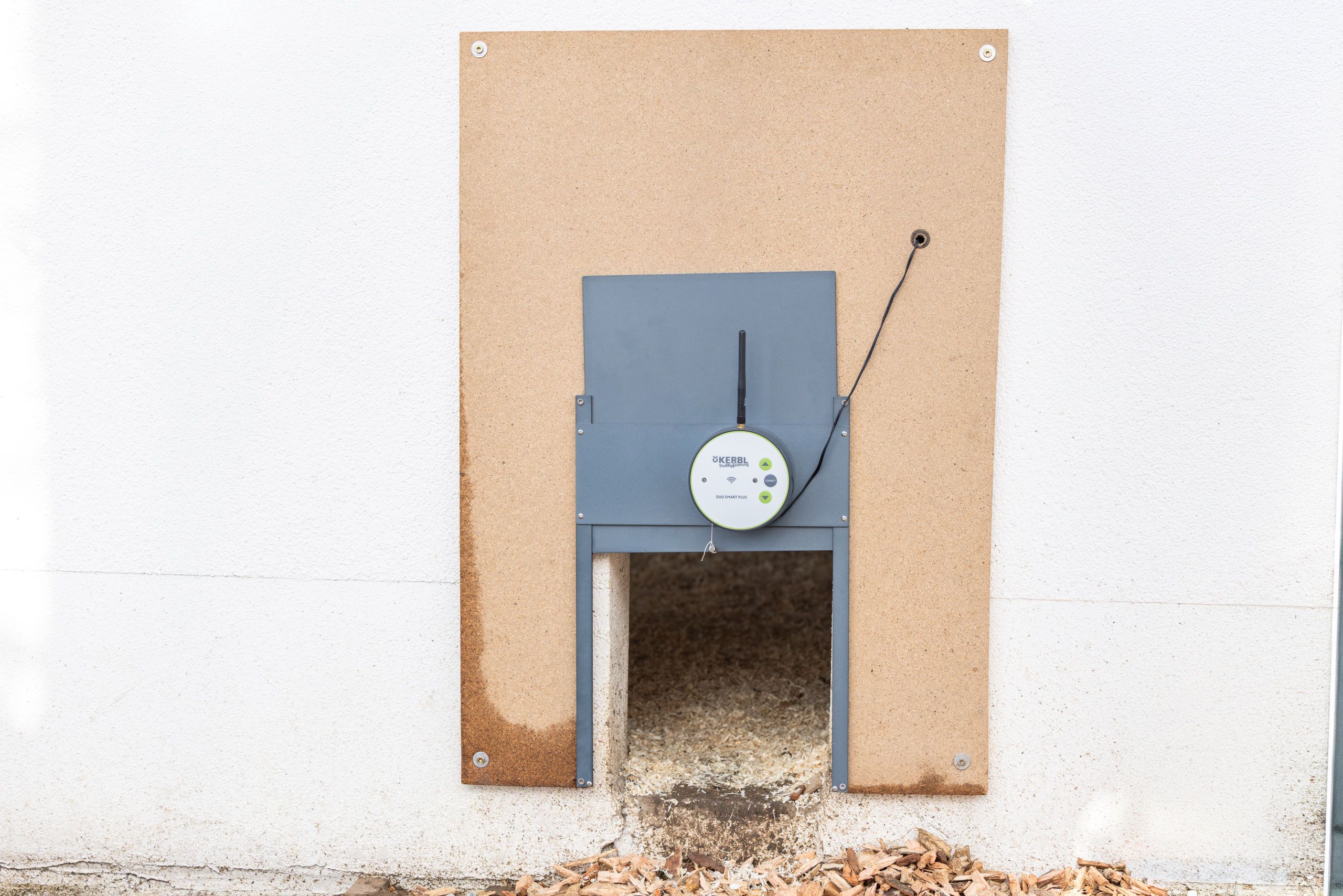 outdoor oven, wood stove, metal mounting, circular gauge, antenna wire