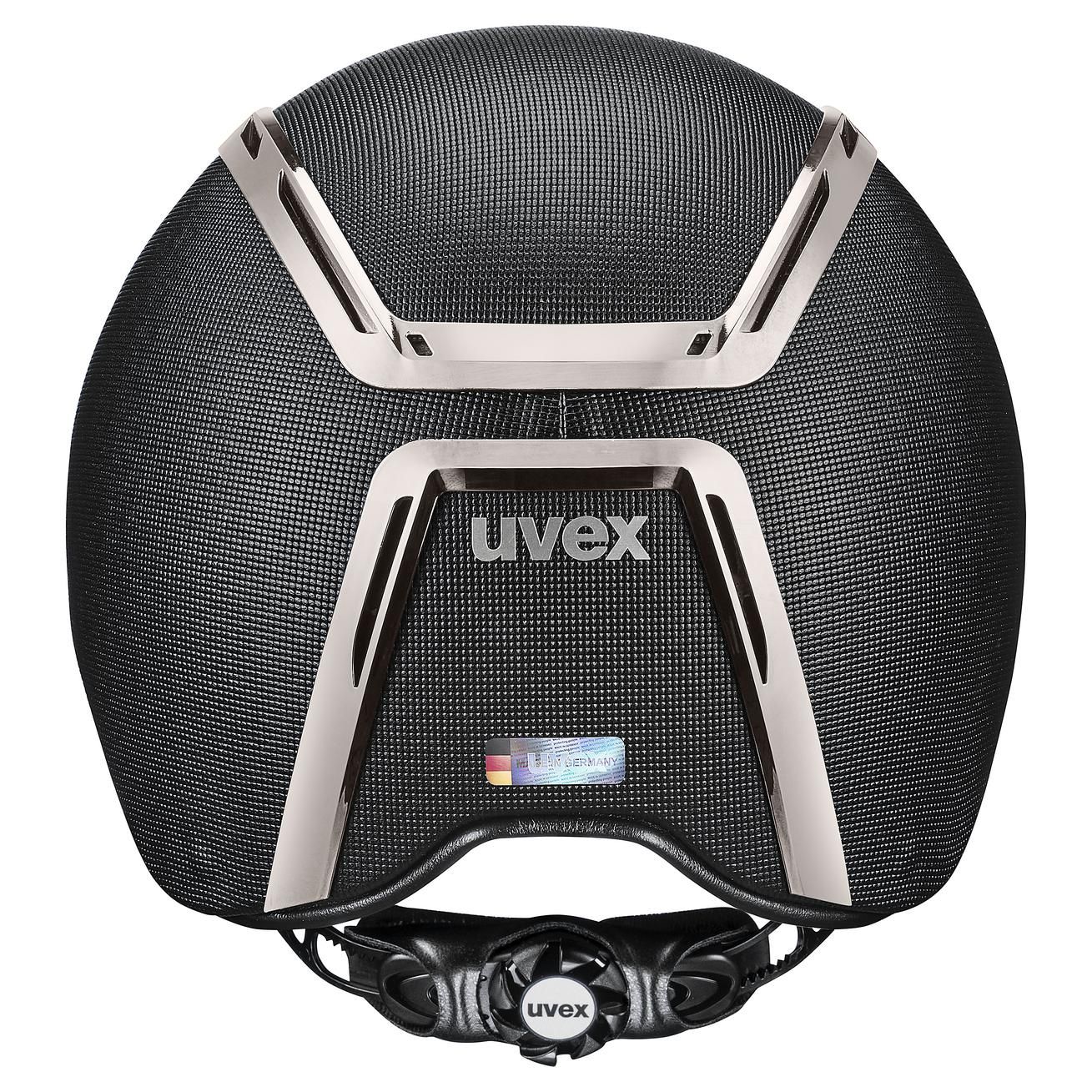 Casque d'équitation uvex exxeed pro, Hardshell & cuir végétalien, vue arrière