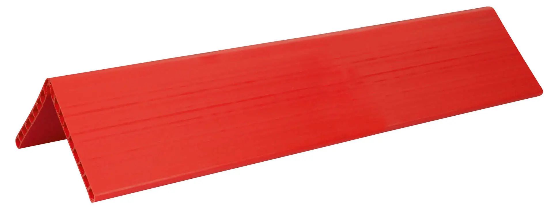 Cornière de protection d'arête, double paroi, orange