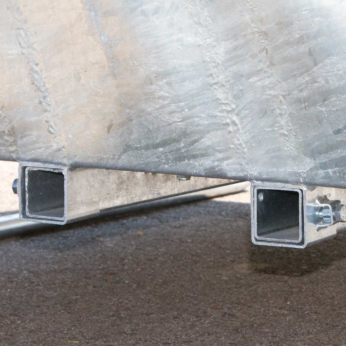 Kerbl Kvadratiskt hörack med palissadgaller, 2 x 2 m, detaljbild, ben