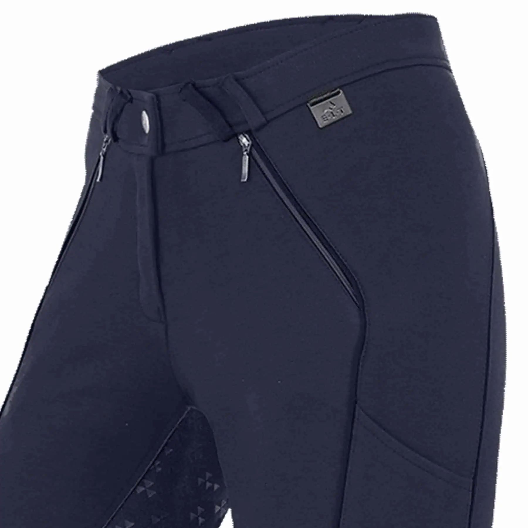 Pantalon d'équitation ELT Fenja, fond intégral enfant avec paillettes, bleu nuit 176