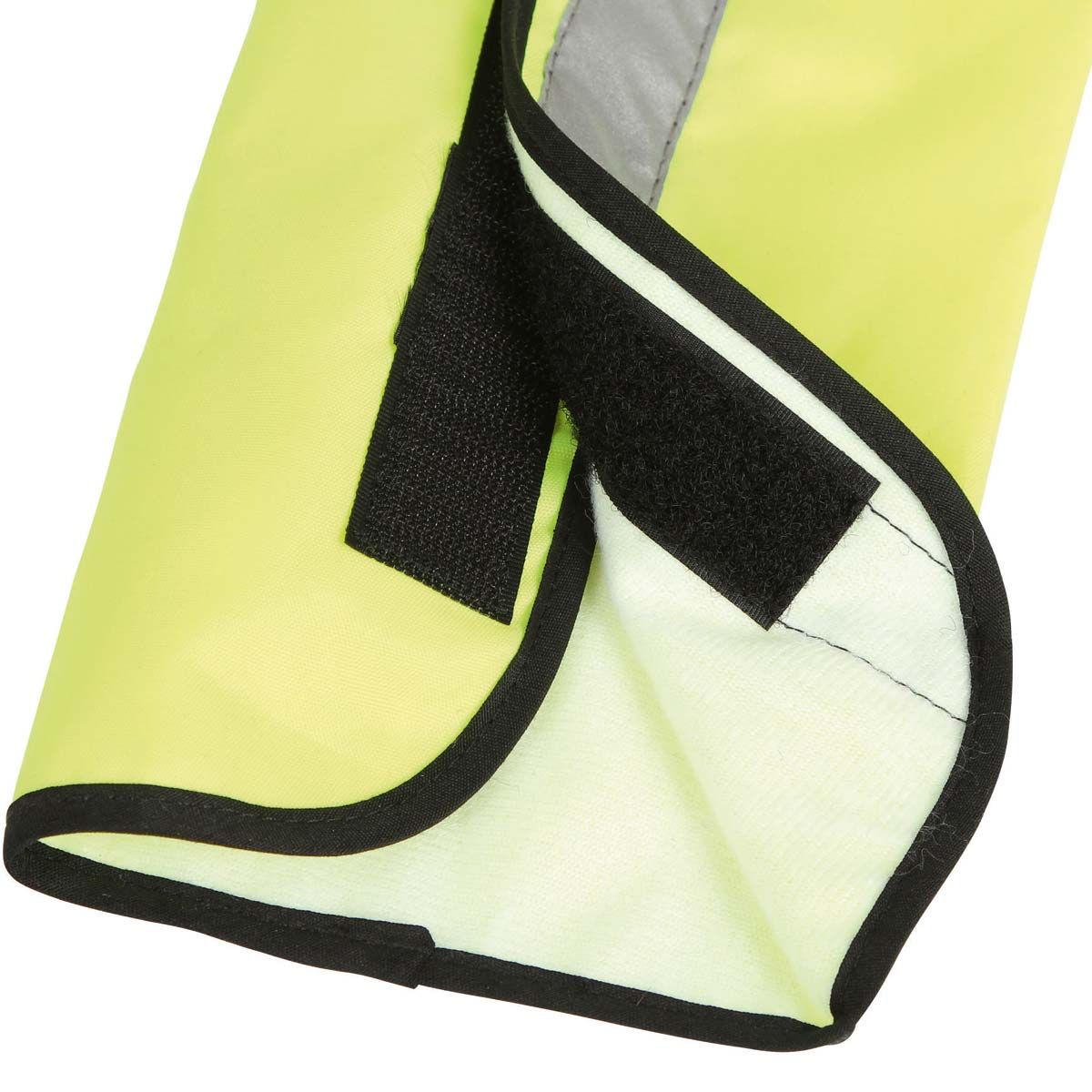 Kerbl protecție coadă Reflex, galben semnal cu bandă reflectorizantă, detaliu, închidere