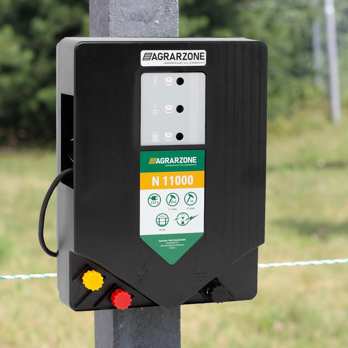 N 11000 Elstängsel 230V, 15 Joule, i användning