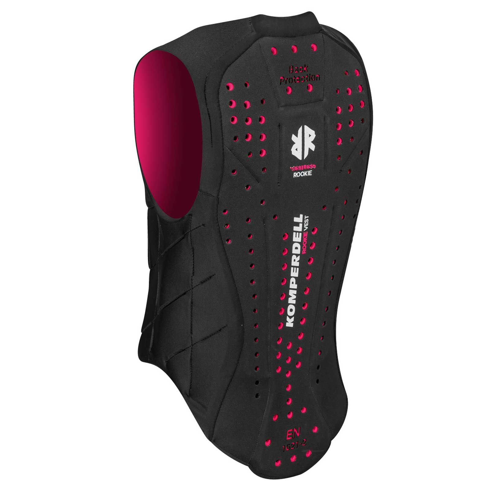 Komperdell Kinder Rückenprotektor Ballistic Vest Junior schwarz, pink, Seitenansicht