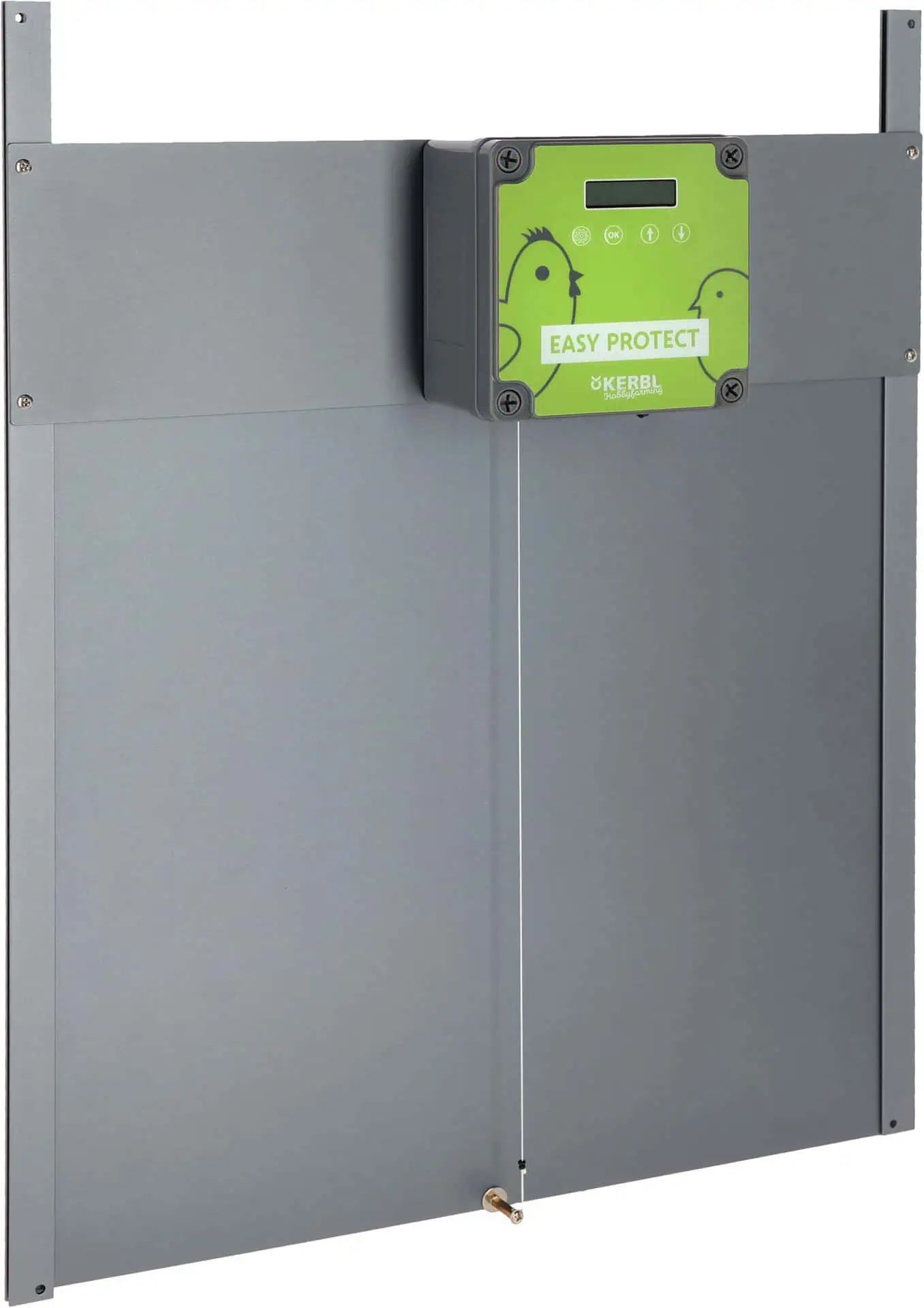 Kerbl Ușă automată pui EasyProtect cu senzor de lumină, 44 x 79 cm