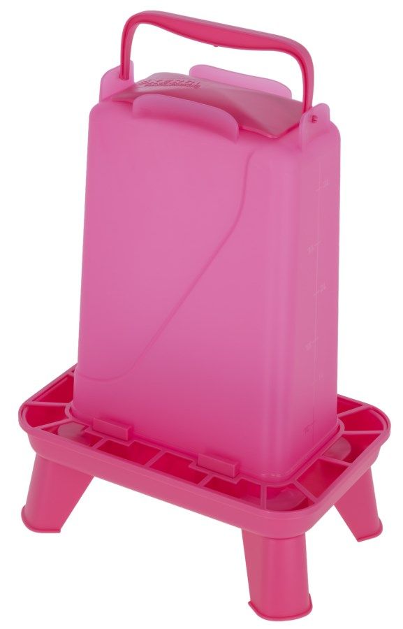 Mangeoire pour volaille Kerbl sur pieds, grille anti-gaspillage, plastique