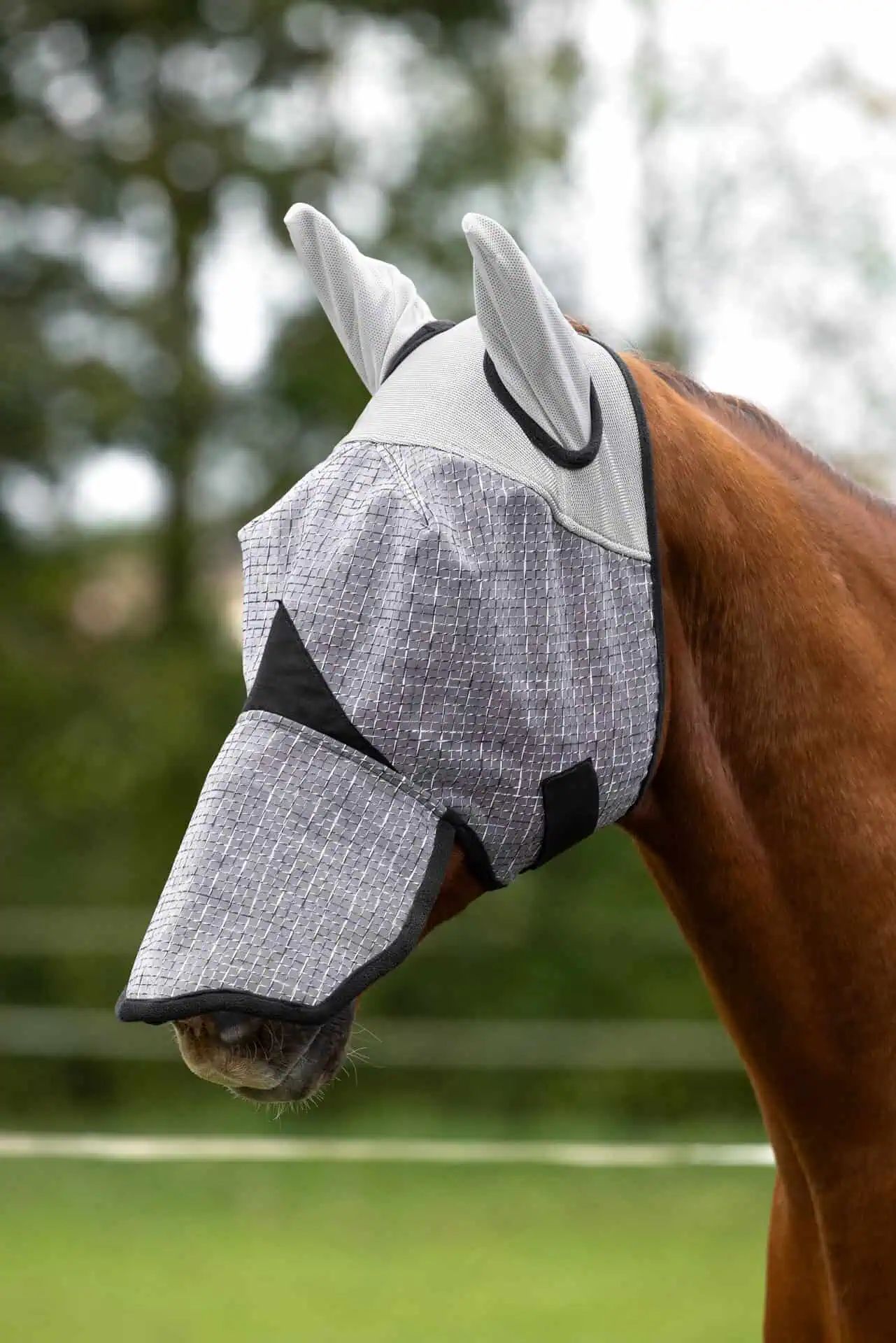 Masque Anti-Mouches Covalliero avec Protection des Oreilles et des Naseaux, FULL