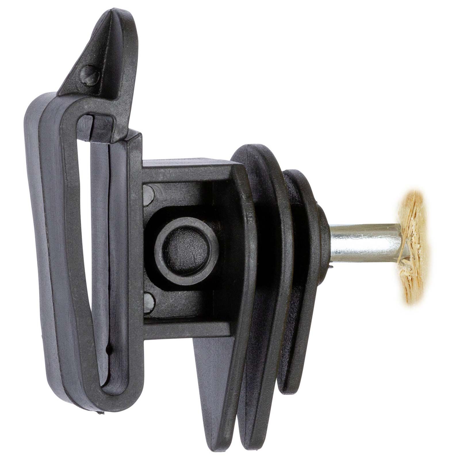 Kerbl Euro Tape Bandisolator, Holzgewinde, 6 mm Stütze, 25er Pack, Detailansicht