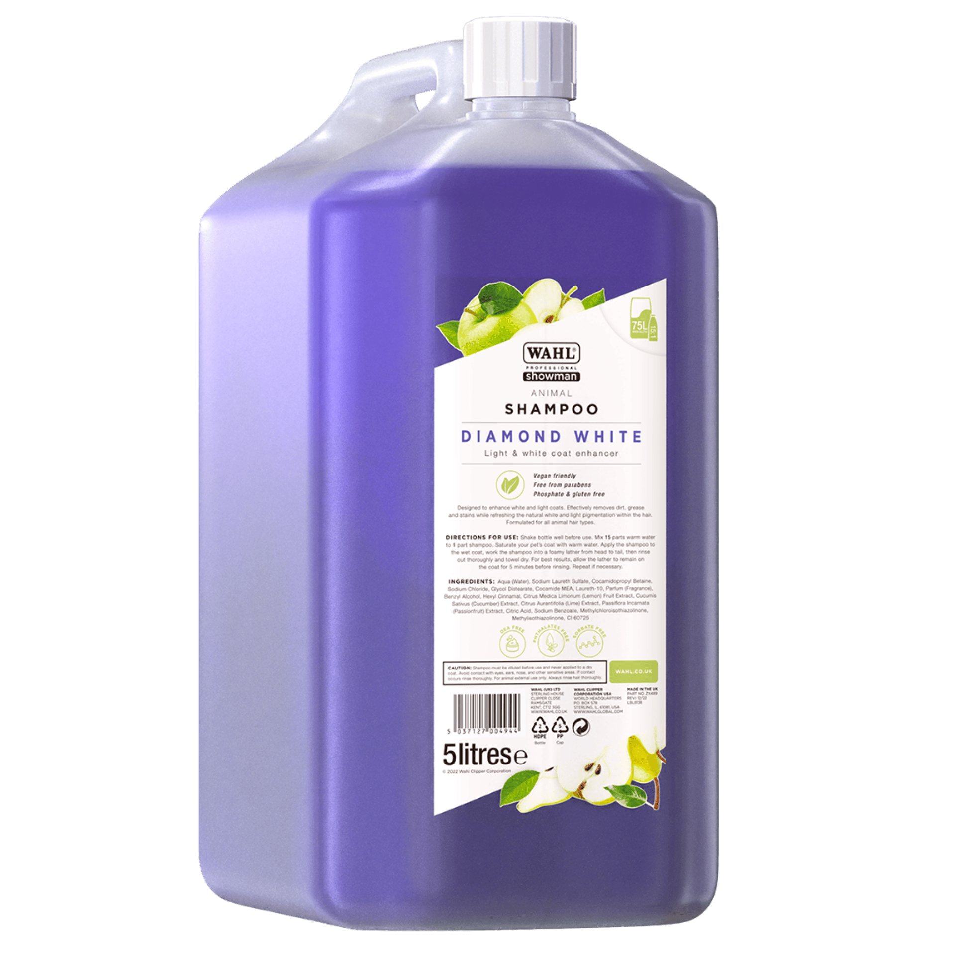 Wahl Diamond White Shampoo concentrato per pelo bianco & chiaro, varianti di misura