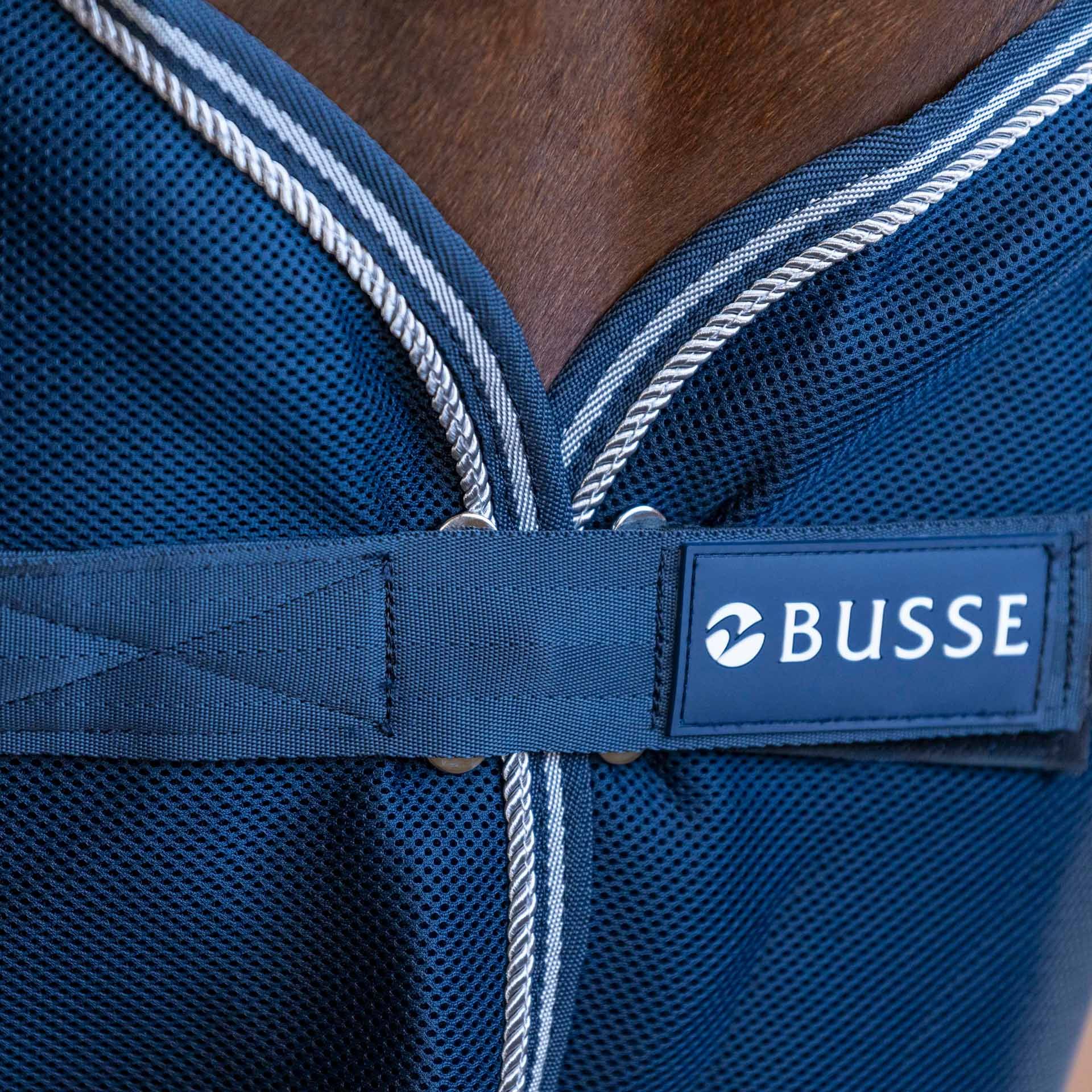 BUSSE Abschwitzdecke 3D AIR, schnelltrocknend, für Pferde, Detailansicht, Verschluss