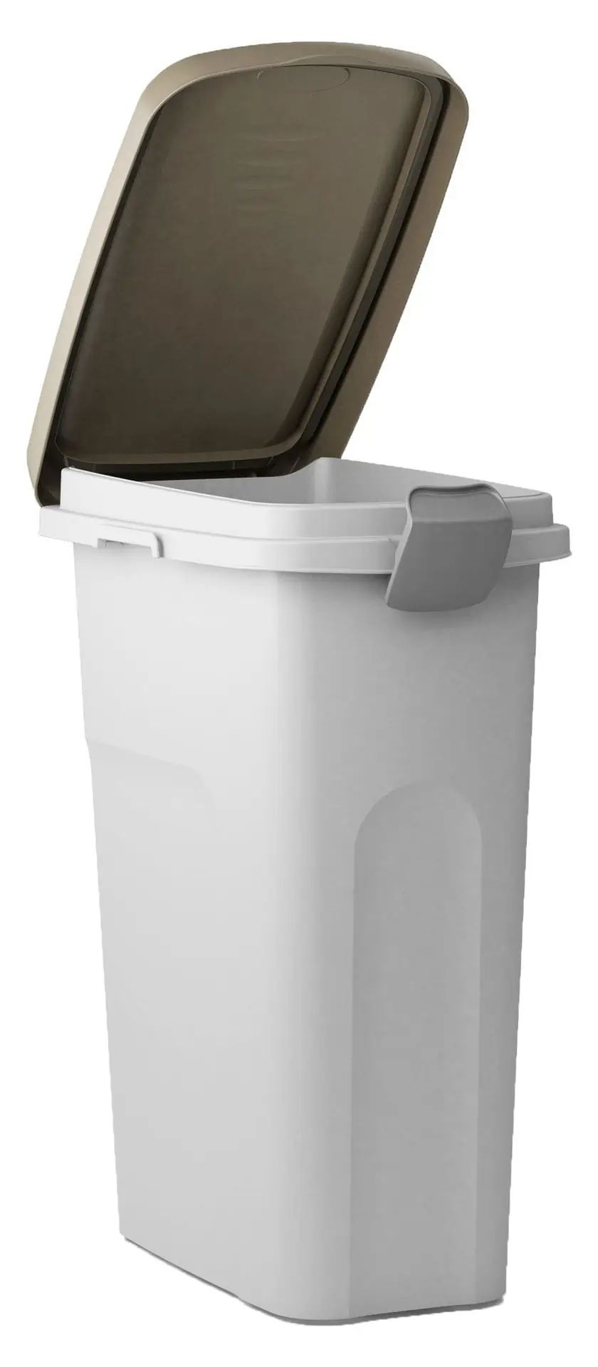 Kerbl Contenitore per mangime marrone/bianco, a chiusura clip