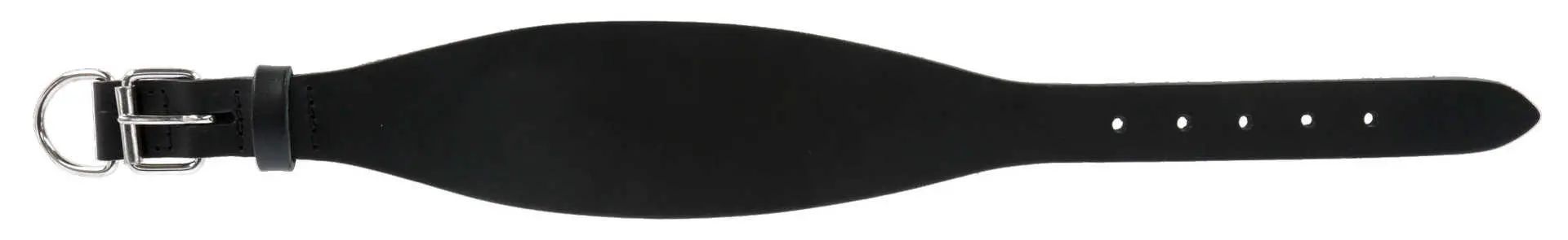 Collier Kerbl Mexica en cuir noir pour lévriers, riveté, produit en vrac