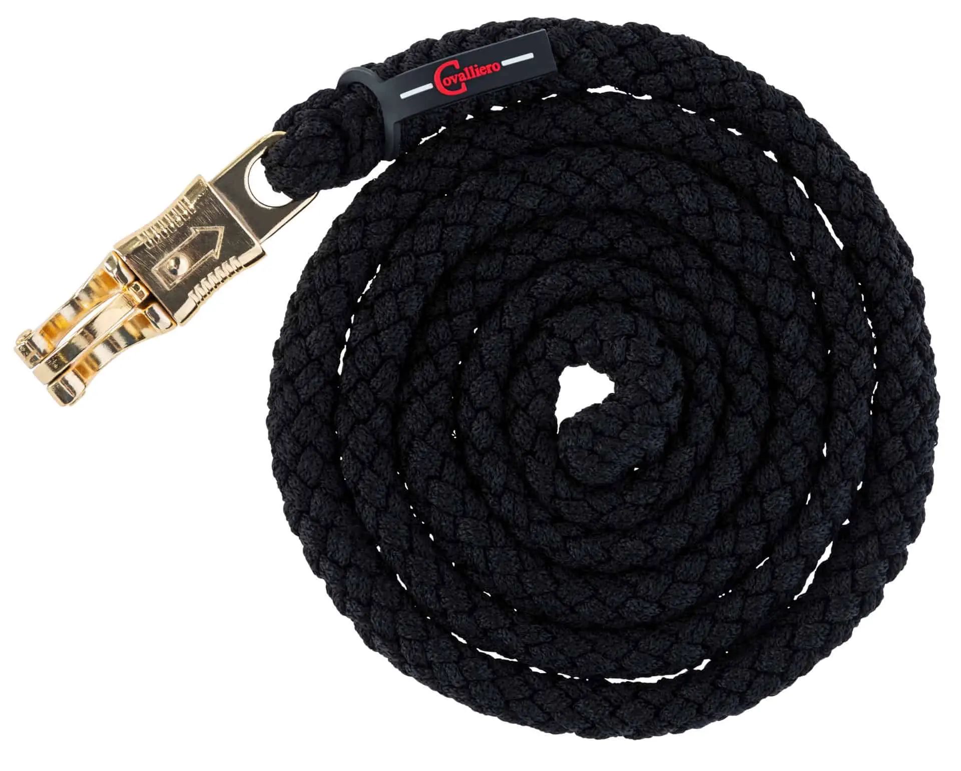 Lead Rope TopLine, black Panic Hook