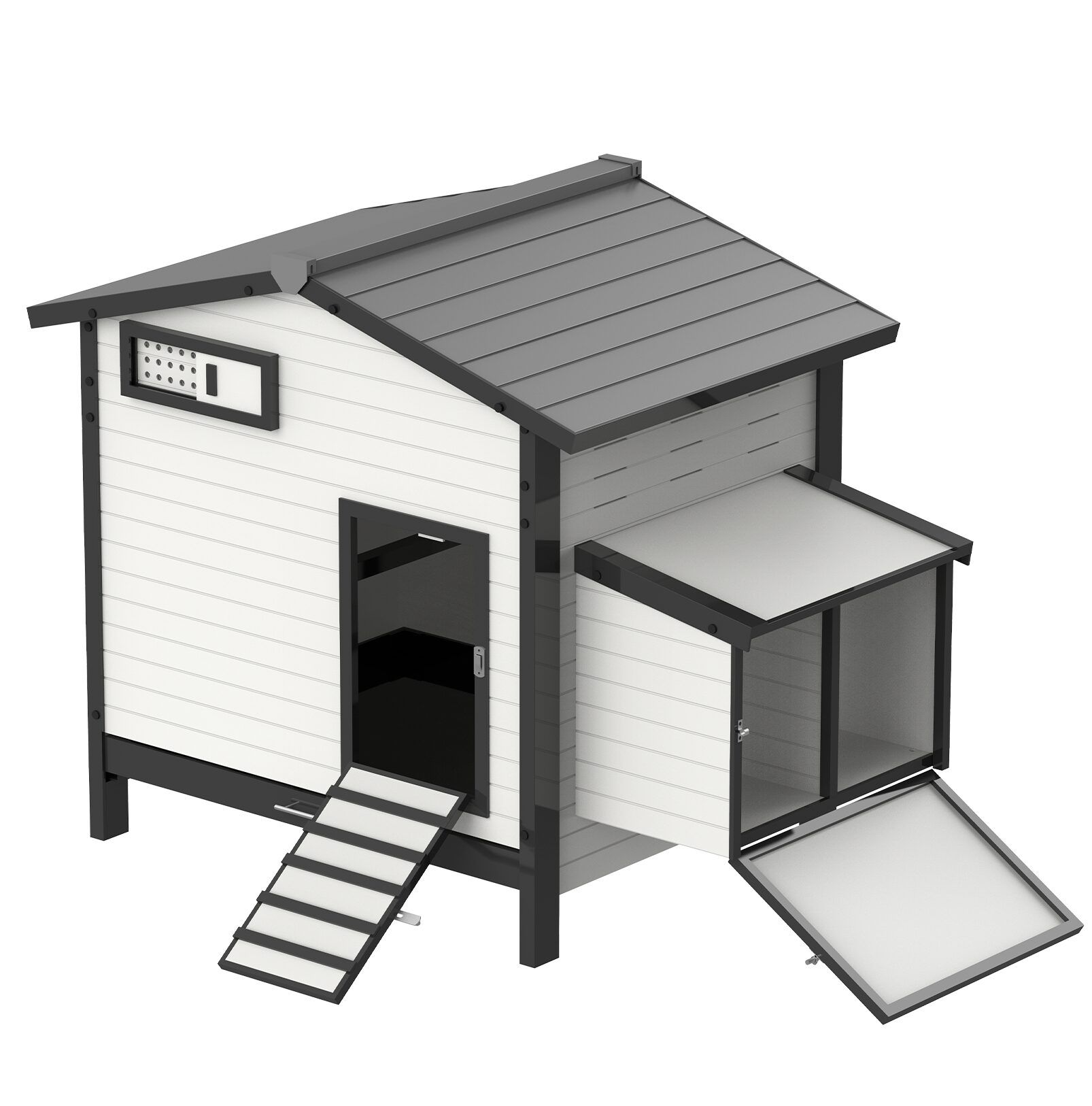 Agrarzone Poulailler Ecoflex Hen Haus avec pondoir, résistant aux intempéries