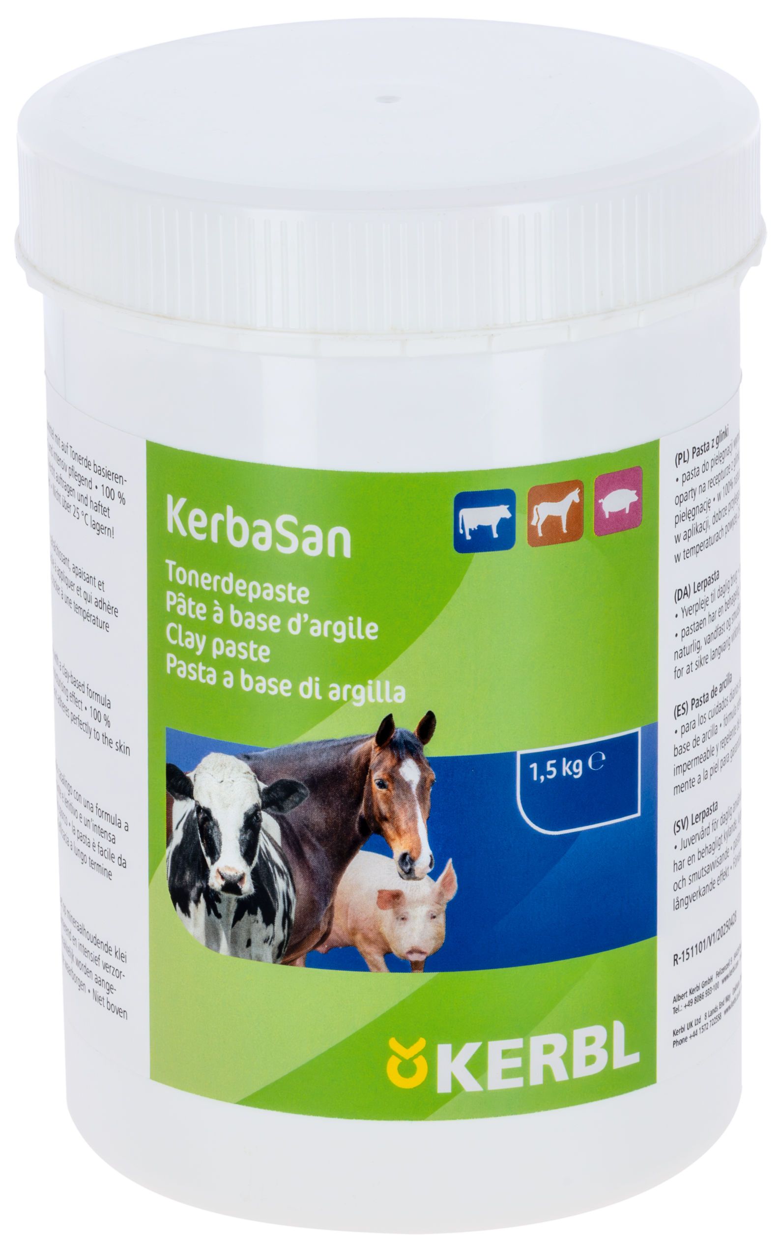 Tonerdepaste, Pasta a base d'argille, Kerbasan, 1,5 kg, Tiere
