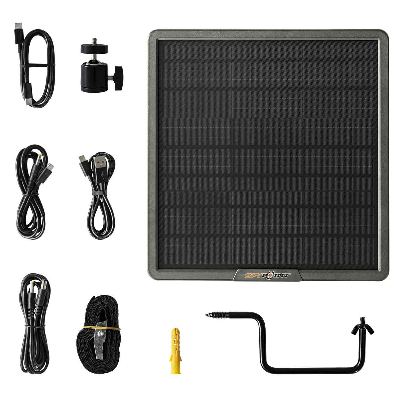 SPYPOINT SPLB-22 Solar Panel with 15,000 mAh Lithium Battery, what's included