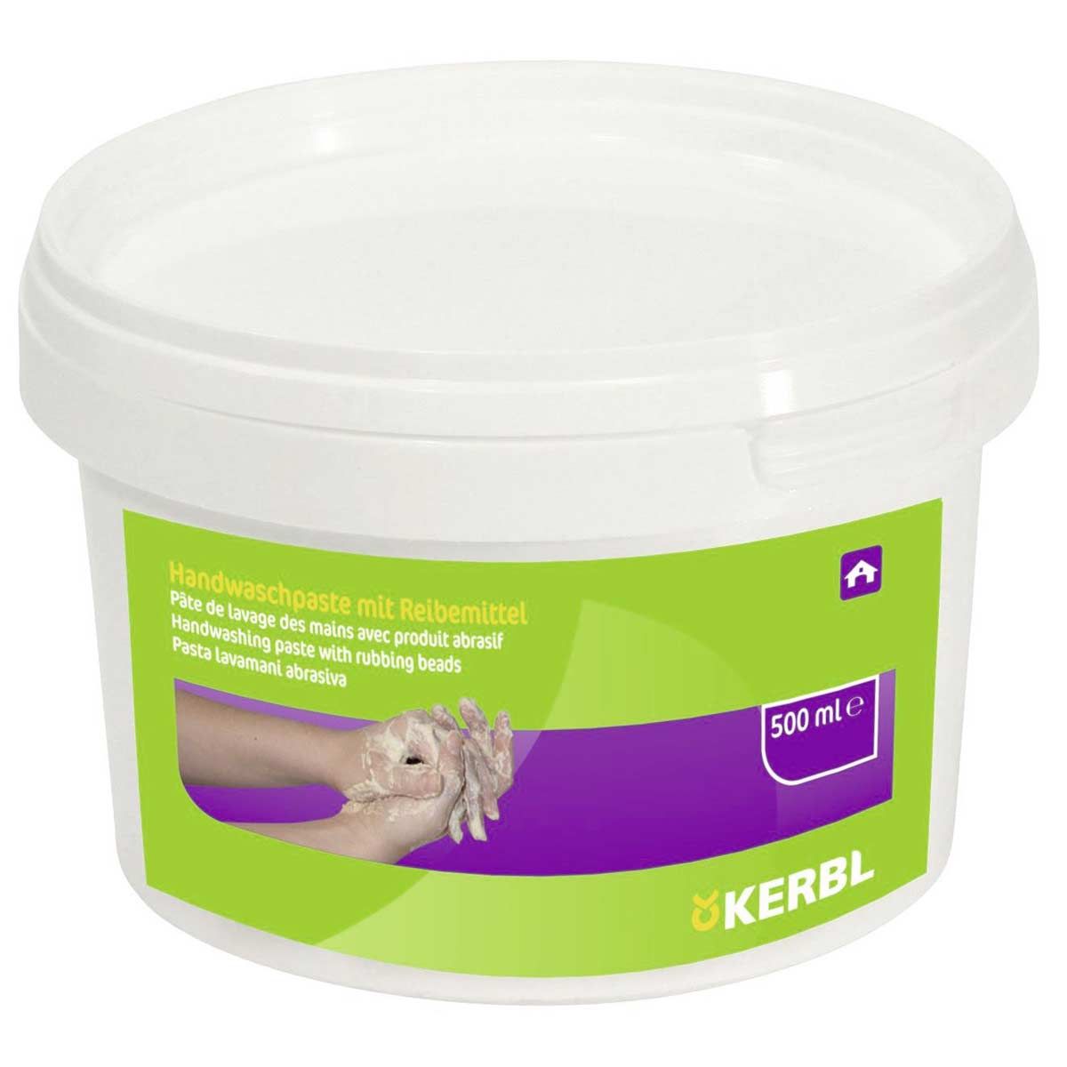 Pâte à laver les mains avec un agent de frottement