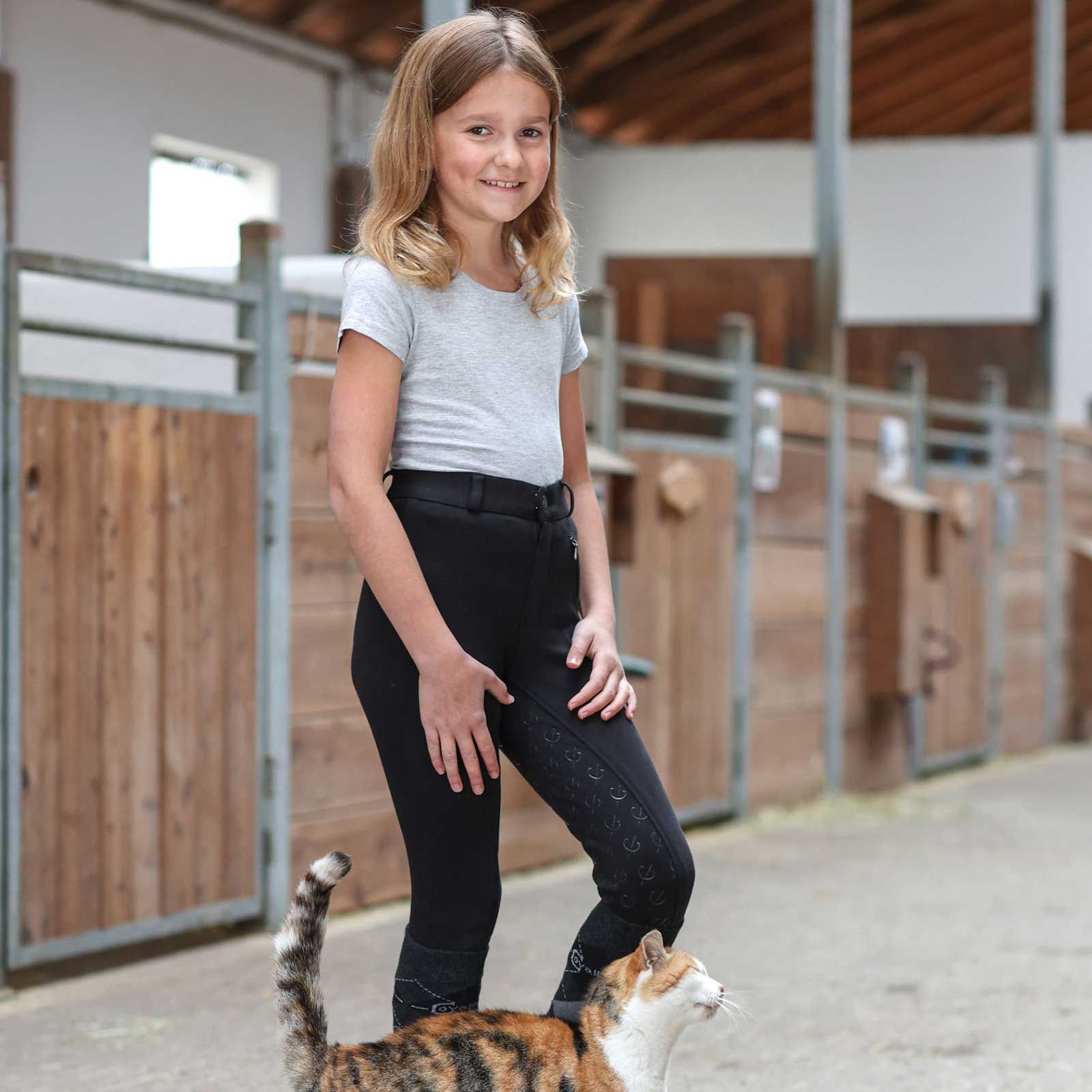 Covalliero Organomic Pantaloni da equitazione per bambini, in uso