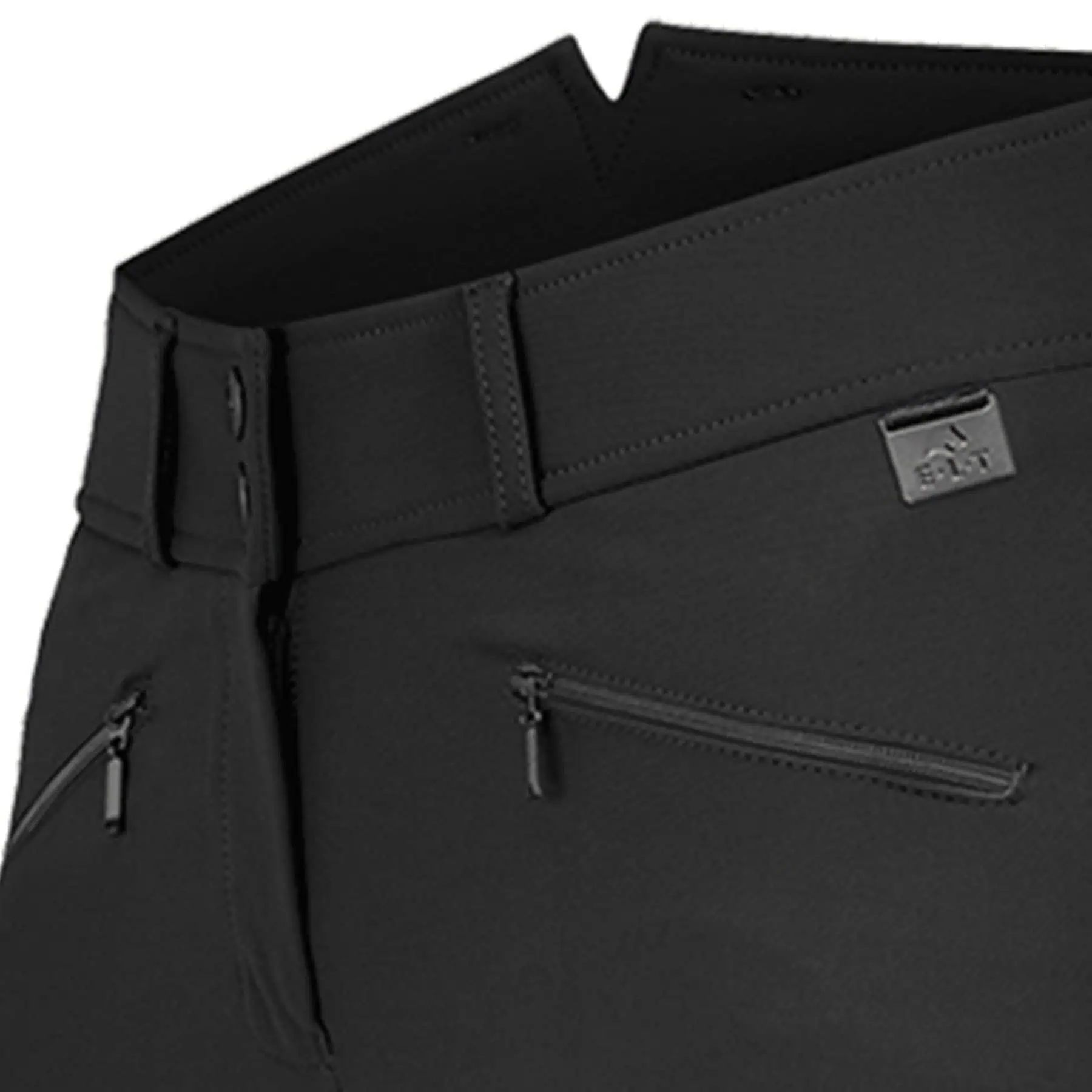 Pantalon d'équitation ELT Hella High Waist en silicone, fond intégral, noir 176