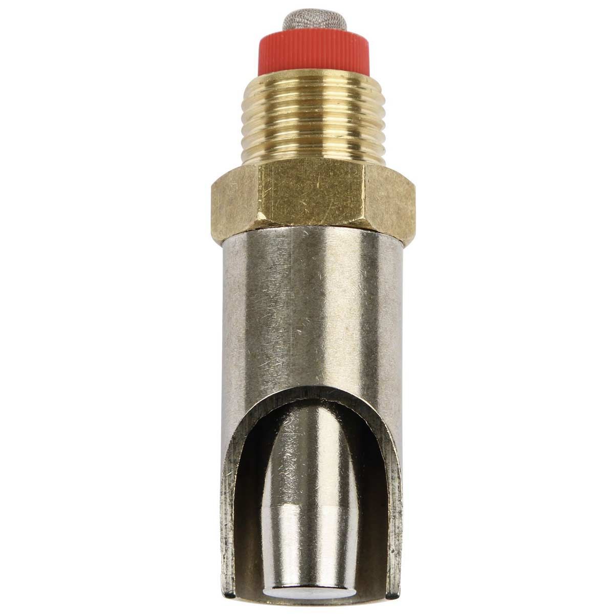 Kerbl harapós itatószelep sertés sárgaréz/acél vastag nyomókúp, 1/2"-3/4" I 71 x 15 mm