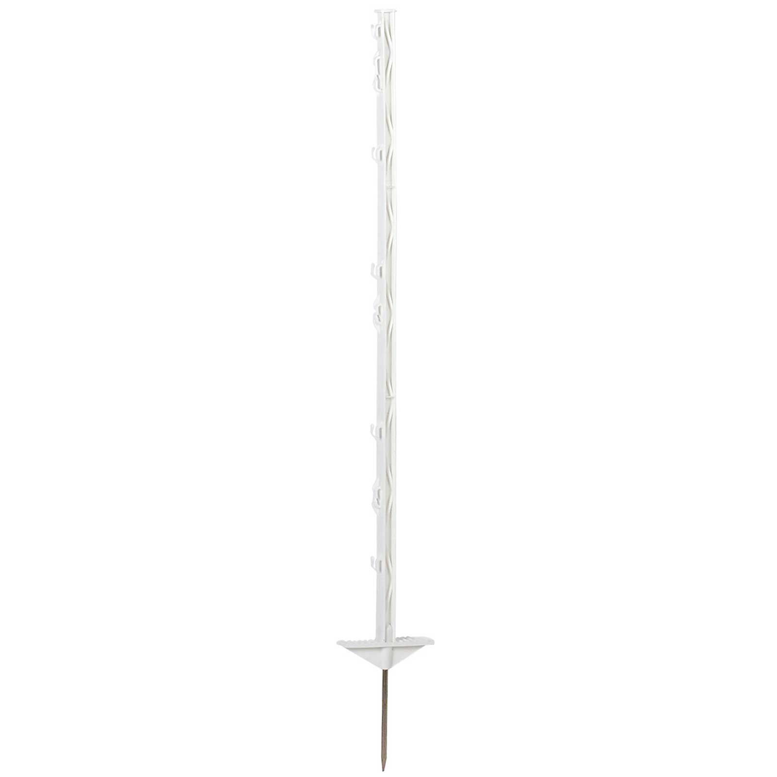 5x AKO stâlp de plastic 105 cm, treaptă dublă, alb