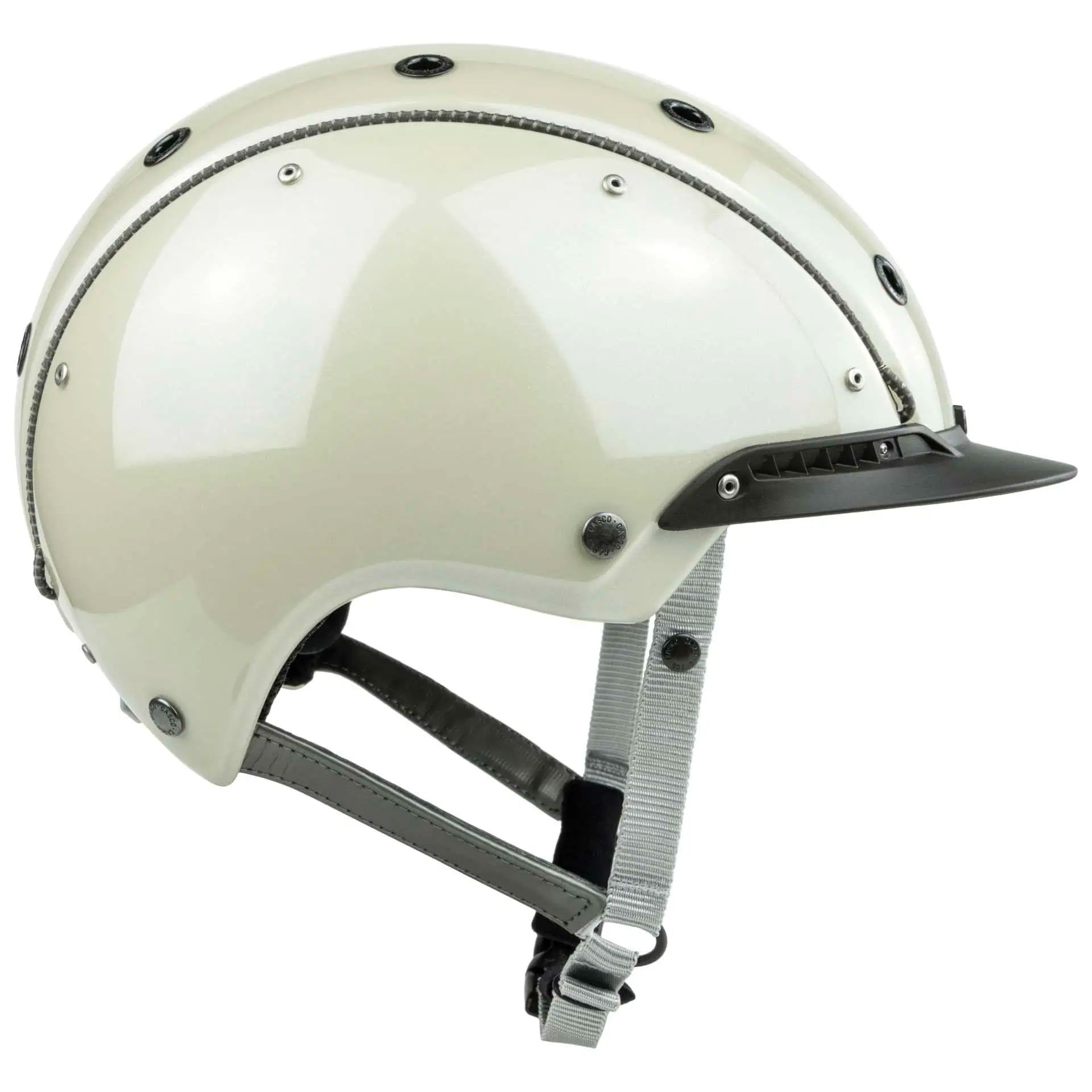 Bombe d'équitation Casco CHAMP-3 Plus, finition brillante, mallette