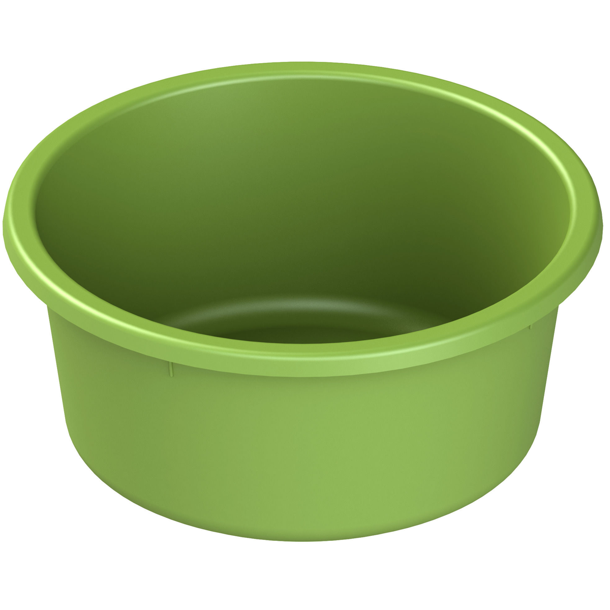 Bol rotund din plastic verde cu margine lată