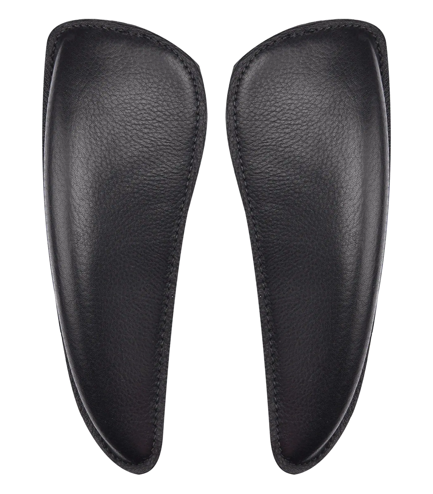 Bloque-genoux Waldhausen pour selle, position optimale, cuir, vue de dessus