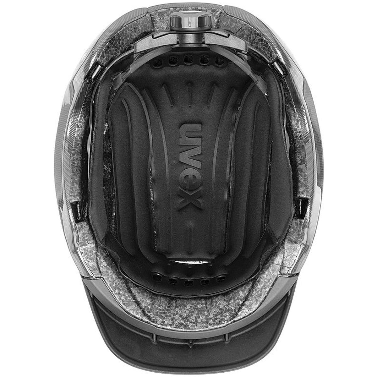 Casque d'équitation uvex elexxion Tocsen avec capteur de chute, noir/marron