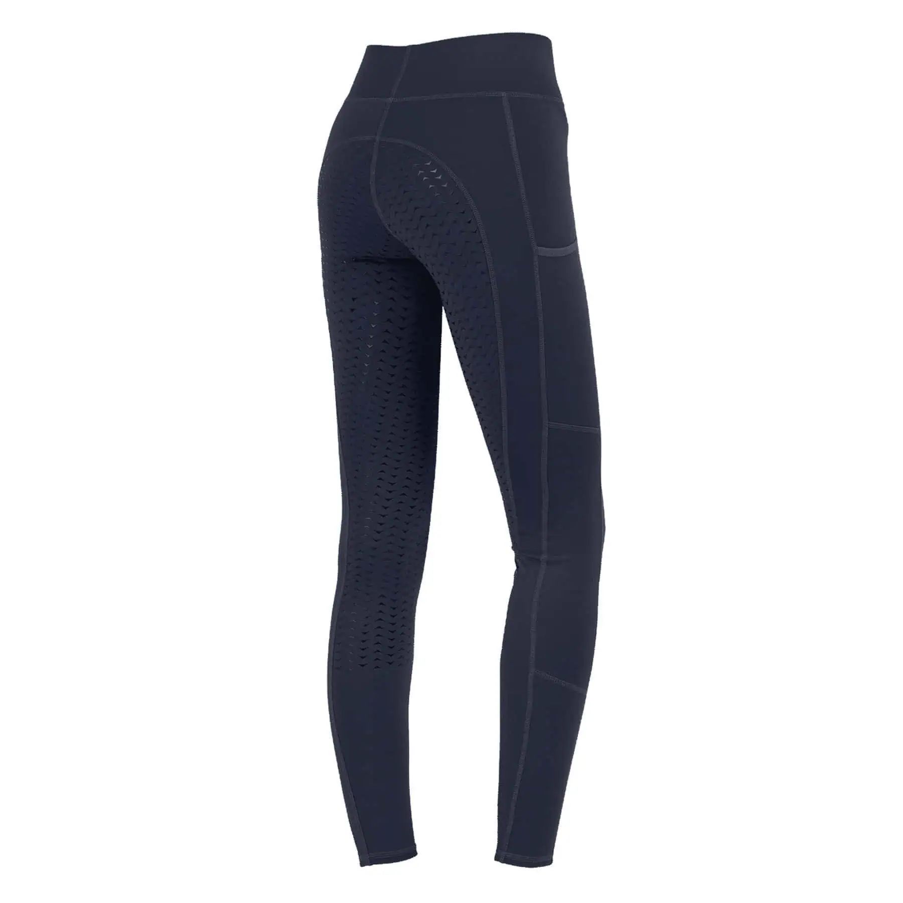 Legging d'équitation ELT Ella à fond intégral silicone, bleu nuit 164
