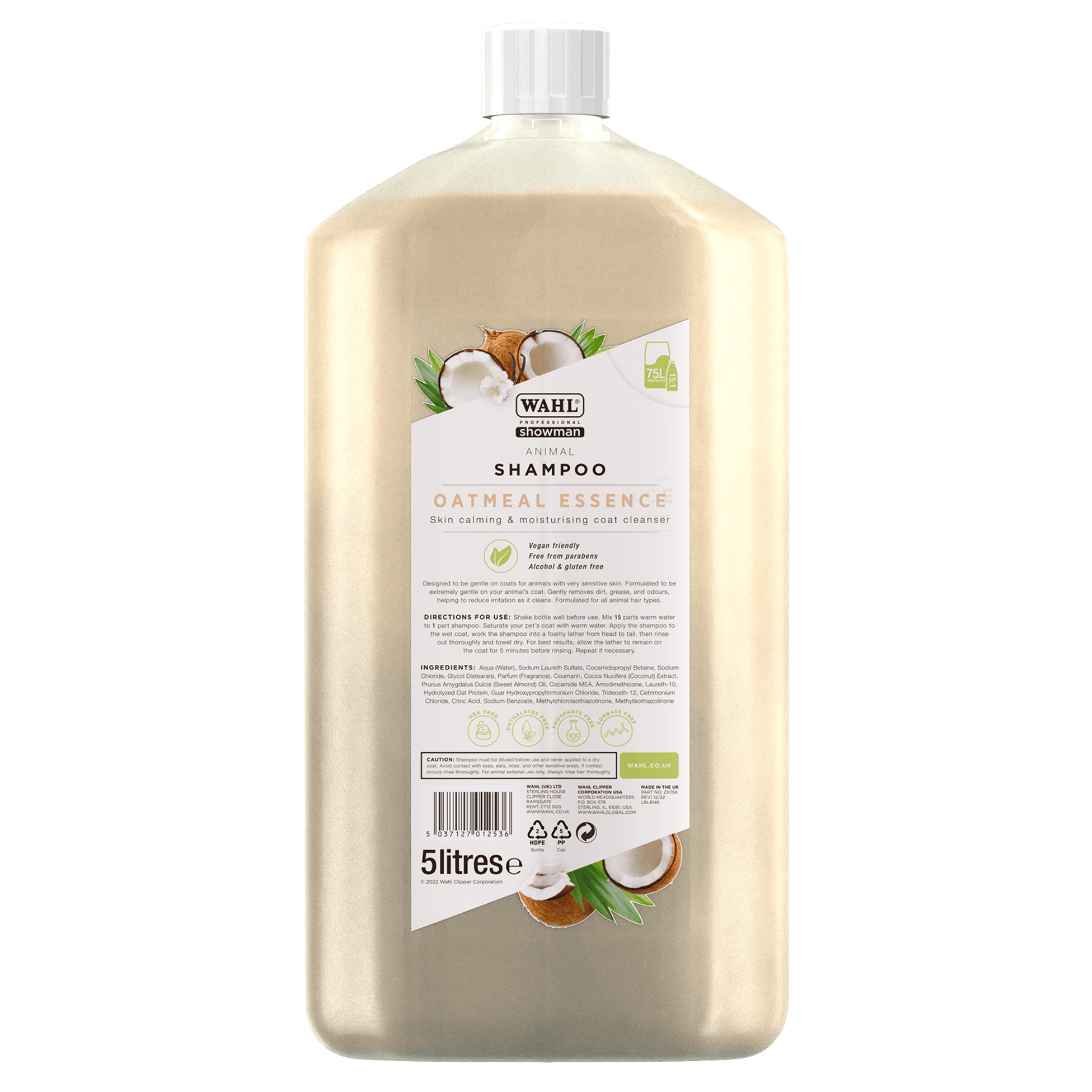 Wahl Oatmeal Essence Shampoo concentrato per cani per pelli secche & irritate