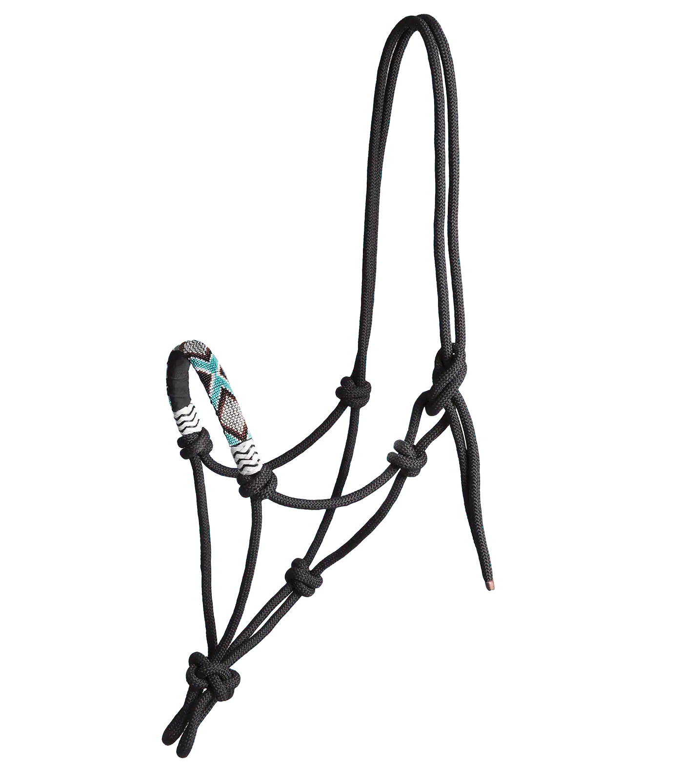 Waldhausen Knotenhalfter Pearls, schwarz, Pony