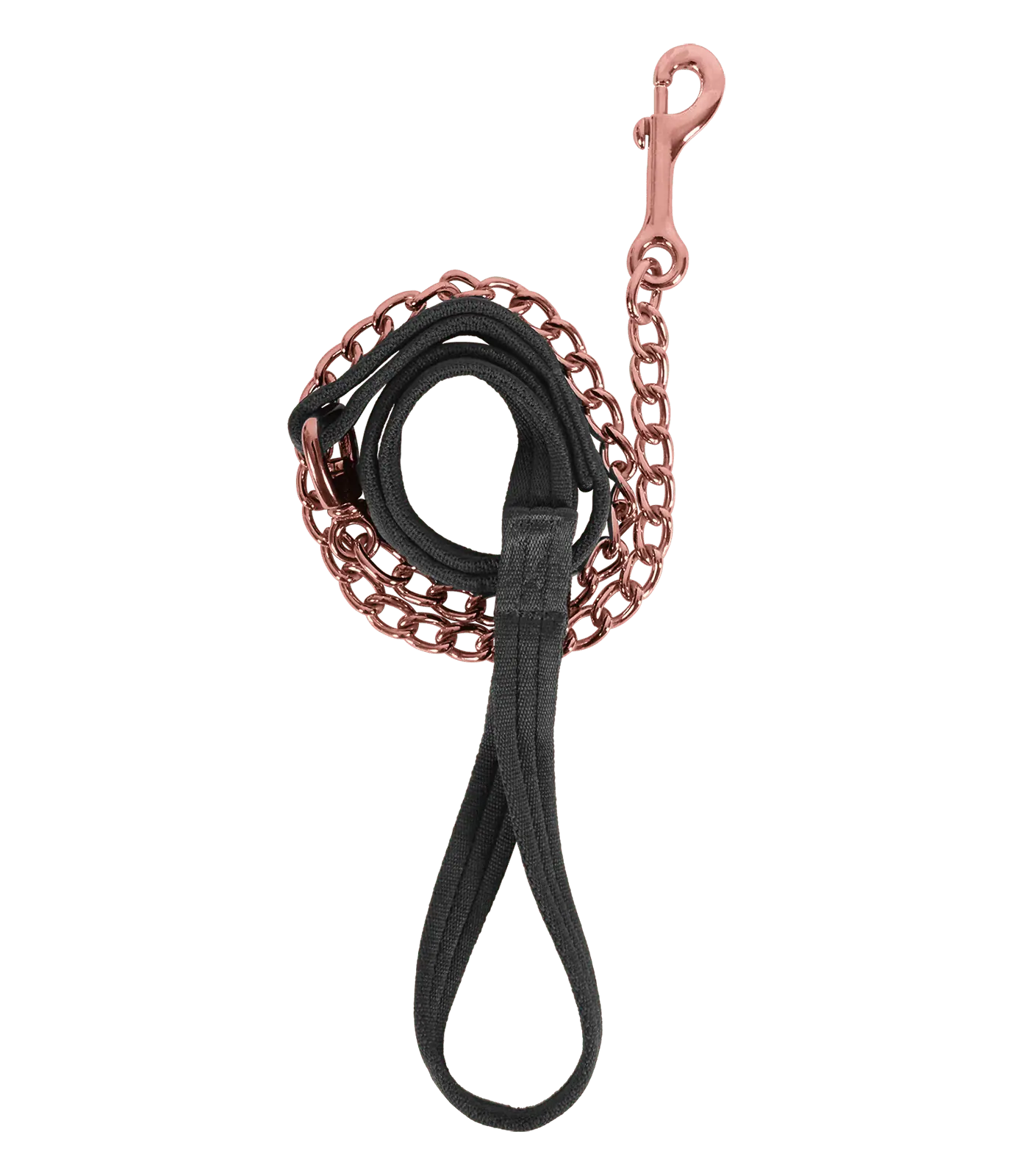 Waldhausen Führkette Soft, 90 cm + 75 cm, schwarz rosegold