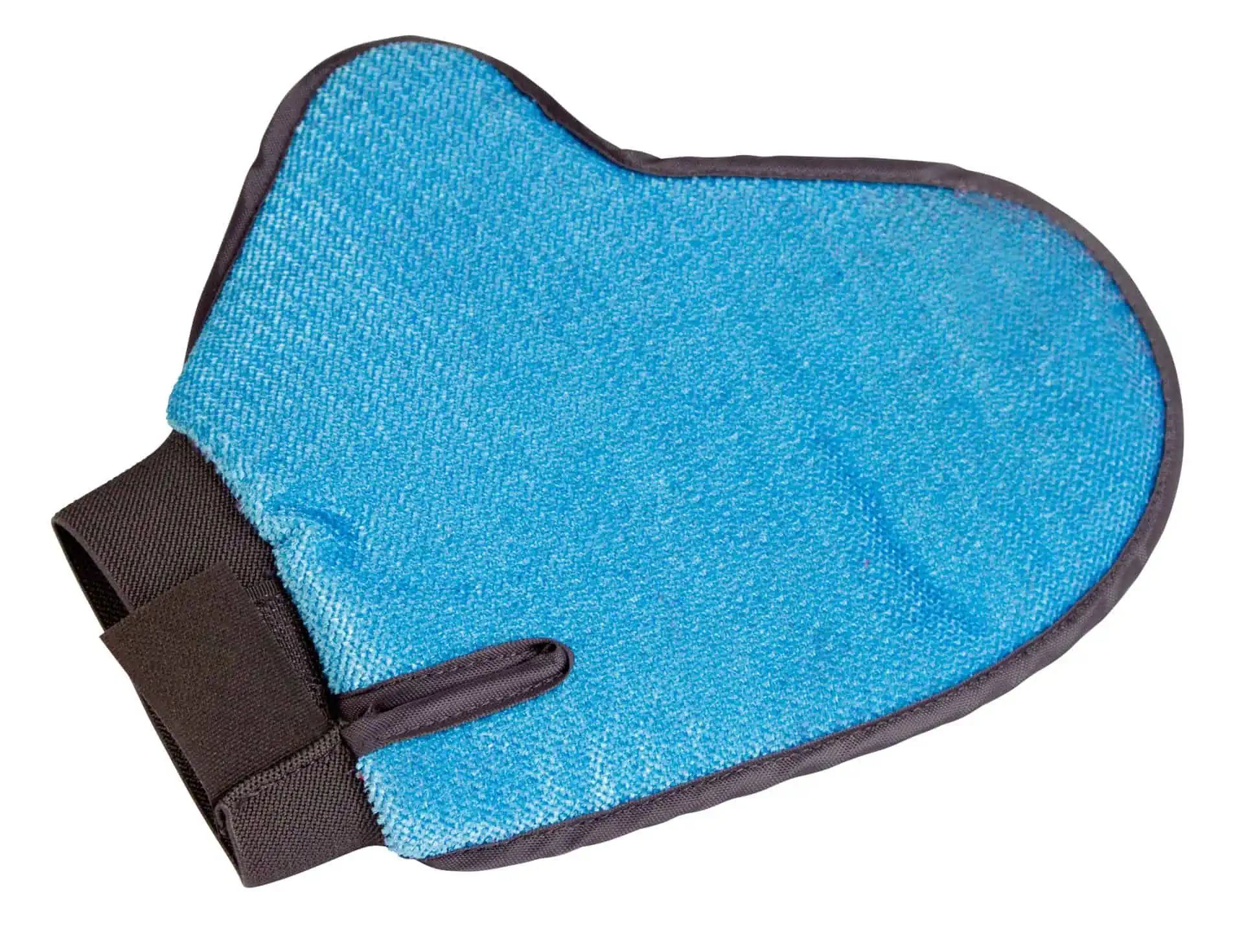 Kerbl Gant de Toilettage & Anti-Peluches bleu/anthracite, 23 cm