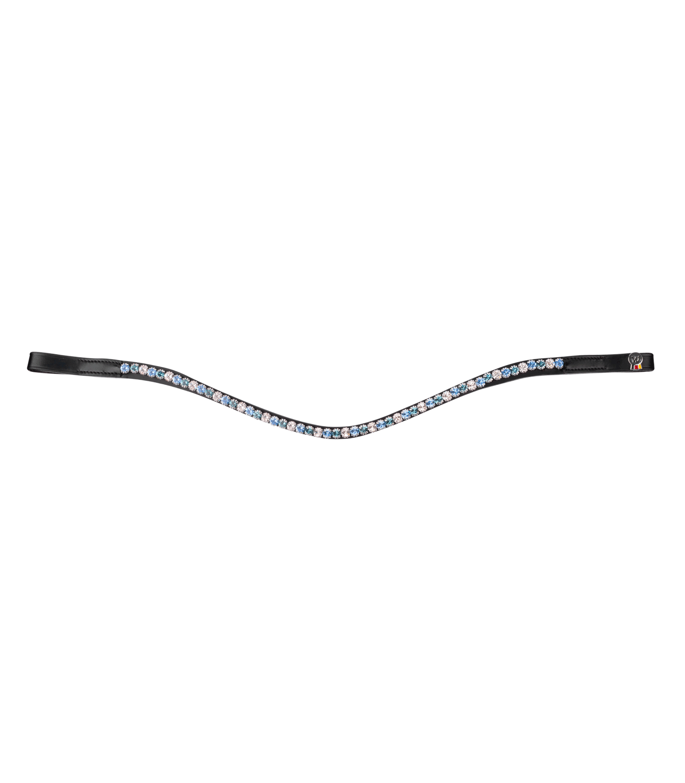 Waldhausen X-Line Glam Horse Browband, Black with Rhinestones