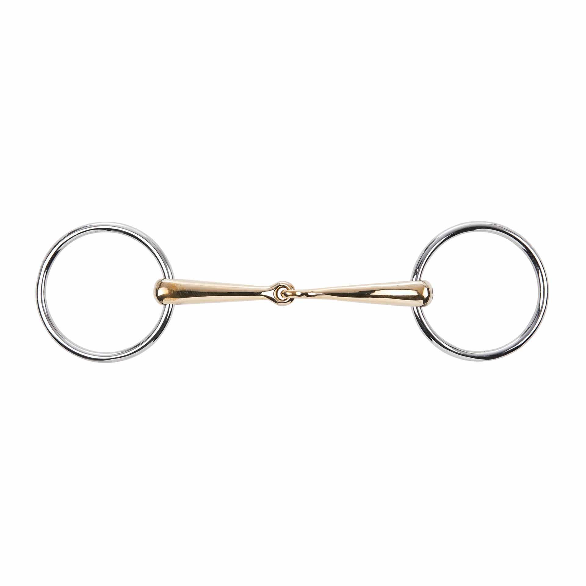 BUSSE Snaffle Bit KAUGAN 14 mm, Single-Jointed for Horses