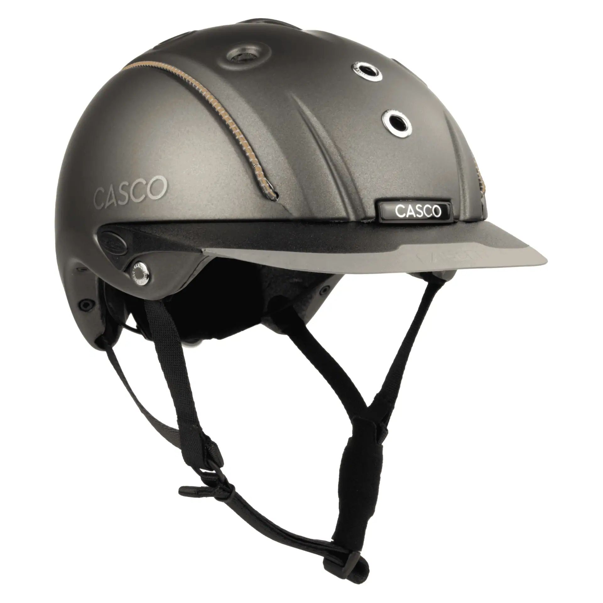 Casco Reithelm Mistrall Essential Prime braun matt M